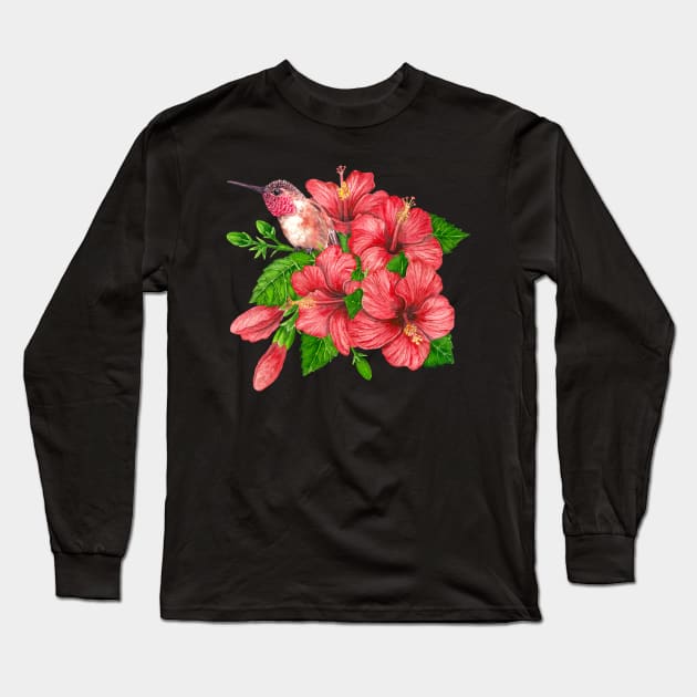 Tropical bouquet Long Sleeve T-Shirt by katerinamk